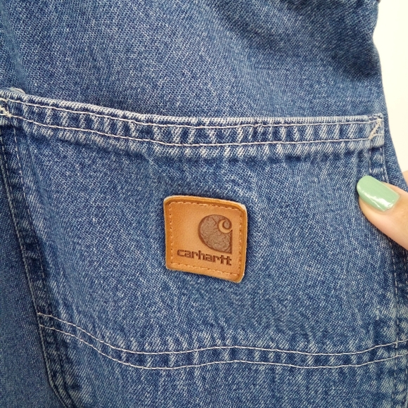 Carhartt Original Dungaree Fit Blue Jeans 100% Cotton 48X30 - Picture 2 of 11